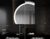 Elegantti LED Puolipyöreä Peili - Kylpyhuoneeseen X222
