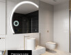 Elegantti LED Puolipyöreä Peili - Kylpyhuoneeseen X222 #4