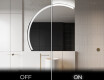 Elegantti LED Puolipyöreä Peili - Kylpyhuoneeseen X222 #3