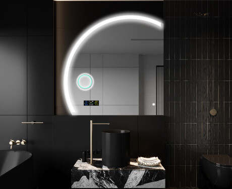 Elegantti LED Puolipyöreä Peili - Kylpyhuoneeseen X222 #10