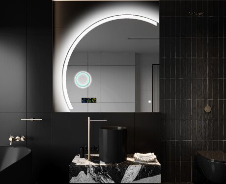 Elegantti LED Puolipyöreä Peili - Kylpyhuoneeseen X222 #10