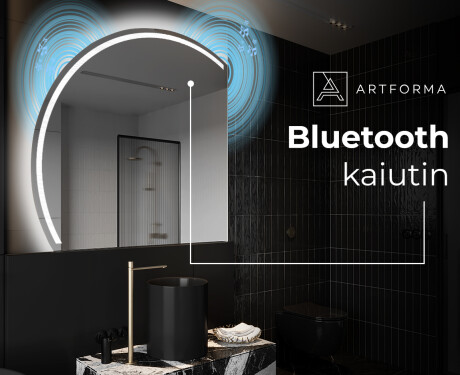 Elegantti LED Puolipyöreä Peili - Kylpyhuoneeseen X223 #5