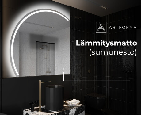 Elegantti LED Puolipyöreä Peili - Kylpyhuoneeseen X223 #8