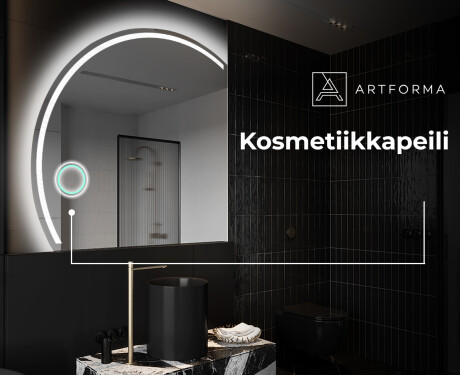 Elegantti LED Puolipyöreä Peili - Kylpyhuoneeseen X223 #9