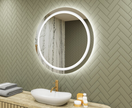 Kylpyhuoneen Peili Led-valoilla 80cm kylmän sävyinen LED-valo 7000K, lämmin valo 3000K tai neutraali valo 4500K