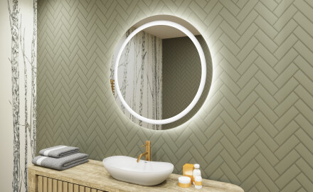 Kylpyhuoneen Peili Led-valoilla 80cm kylmän sävyinen LED-valo 7000K, lämmin valo 3000K tai neutraali valo 4500K
