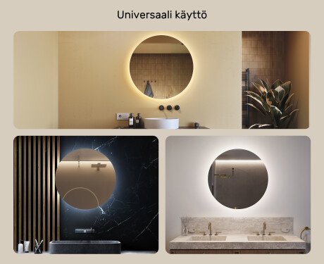 Kylpyhuoneen Peili Led-valoilla 80cm kylmän sävyinen LED-valo 7000K, lämmin valo 3000K tai neutraali valo 4500K #2