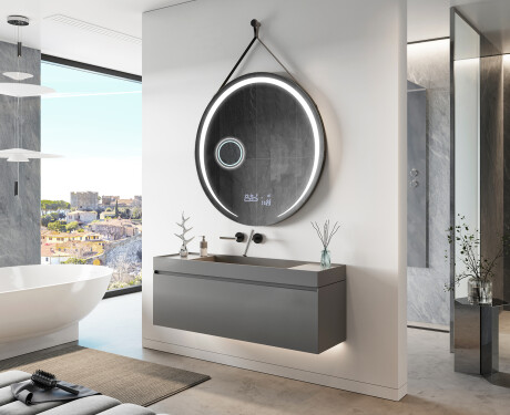 Valopeili pyöreä roikkuva peili L98