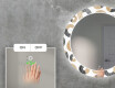 LED-Valaistuksella Varustettu Pyöreä Koristeellinen Peili Olohuoneeseen - Donuts #5