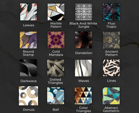 Taustavalaistu Koristeellinen Peili Kylpyhuoneeseen - Abstract Seamless #9
