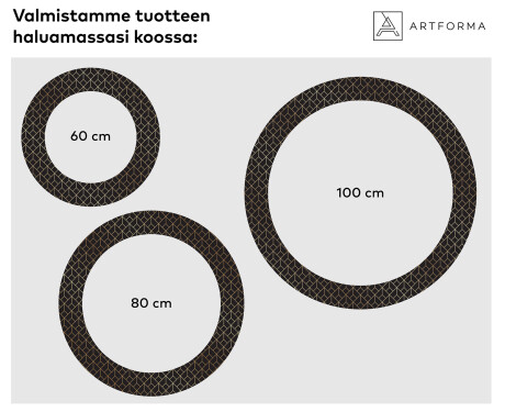 Taustavalaistu Koristeellinen Peili Kylpyhuoneeseen - Golden Lines #2