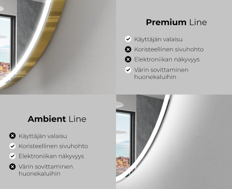 Pystysuora LED-valaistus Custom Mirror Kylpyhuoneen valaistus L227 #2