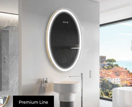 Pystysuora LED-valaistus Custom Mirror Kylpyhuoneen valaistus L227 #4