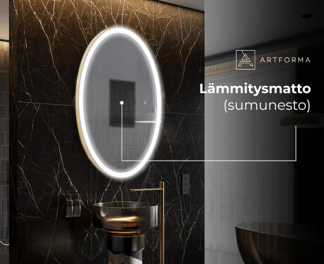 Pystysuora LED-valaistus Custom Mirror Kylpyhuoneen valaistus L227 #8