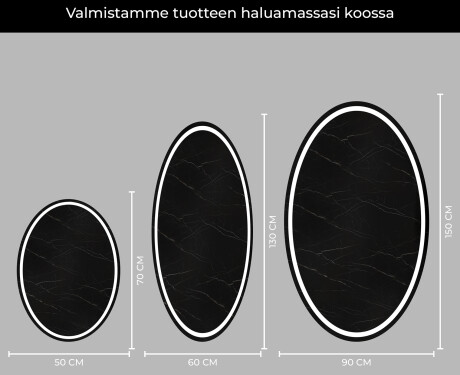 Pystysuora LED-valaistus Custom Mirror Kylpyhuoneen valaistus L228 #4