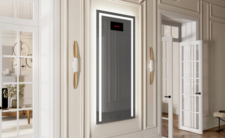 Pystysuora kylpyhuoneen Peili LED-valoilla L11