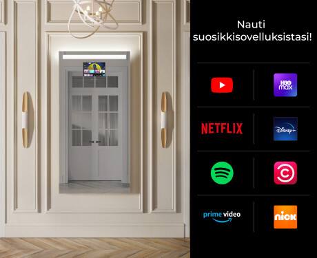 Pystysuora kylpyhuoneen Peili LED-valoilla L12 #2