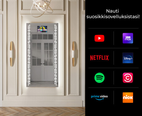 Pystysuora kylpyhuoneen Peili LED-valoilla L38 #2