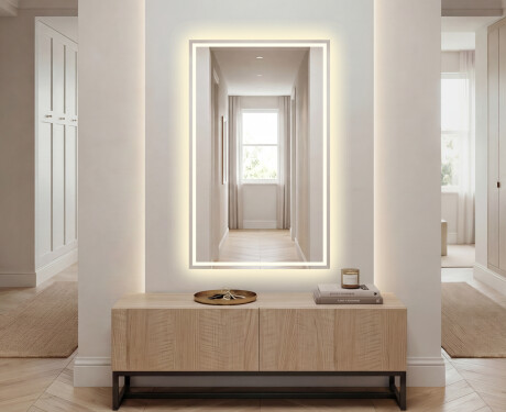 Pystysuora kylpyhuoneen Peili LED-valoilla L49