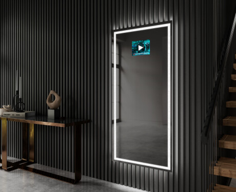Pystysuora kylpyhuoneen Peili LED-valoilla L49