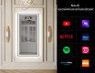 Pystysuora kylpyhuoneen Peili LED-valoilla L49 #2