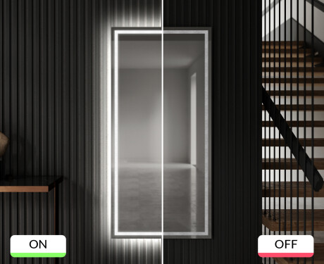 Pystysuora kylpyhuoneen Peili LED-valoilla L49 #7