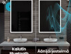 Pystysuora kylpyhuoneen Peili LED-valoilla L01 #7