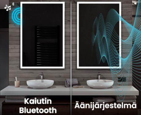 Pystysuora kylpyhuoneen Peili LED-valoilla L01 #7