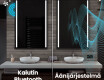 Pystysuora kylpyhuoneen Peili LED-valoilla L02 #7