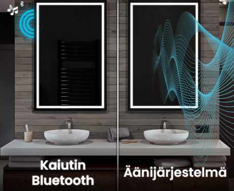 Pystysuora kylpyhuoneen Peili LED-valoilla L12 #7