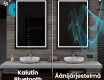 Pystysuora kylpyhuoneen Peili LED-valoilla L15 #7