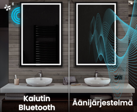 Pystysuora kylpyhuoneen Peili LED-valoilla L15 #7