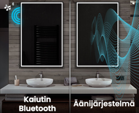 Pystysuora kylpyhuoneen Peili LED-valoilla L49 #7
