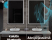 Pystysuora kylpyhuoneen Peili LED-valoilla L57 #7
