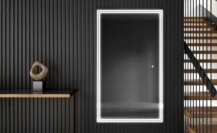 Pystysuora kylpyhuoneen Peili LED-valoilla L57