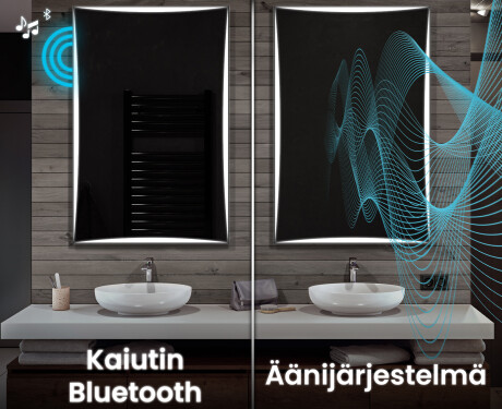 Pystysuora kylpyhuoneen Peili LED-valoilla L77 #7
