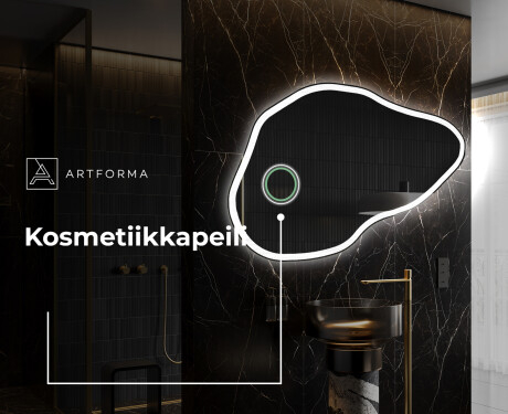 Epäsäännöllisen muotoinen LED-kylpyhuonepeili P222 #4