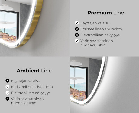 LED-valaistus Custom Mirror Kylpyhuoneen valaistus L230 #2