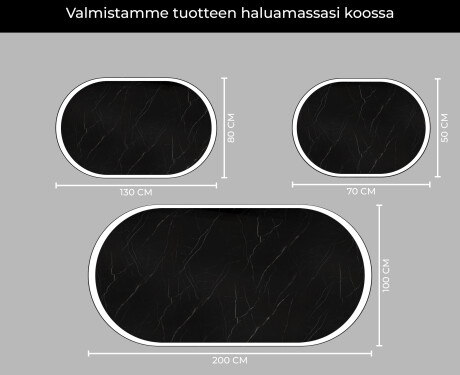 LED-valaistus Custom Mirror Kylpyhuoneen valaistus L230 #5