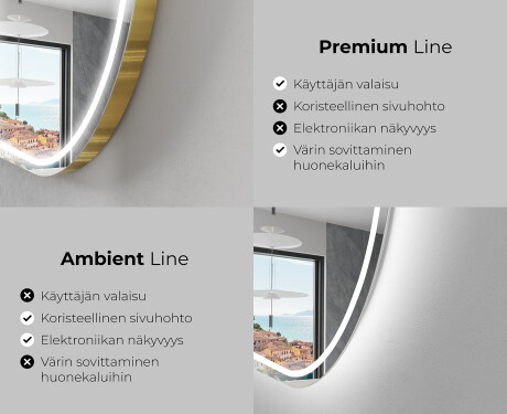 LED-valaistus Custom Mirror Kylpyhuoneen valaistus L231 #2