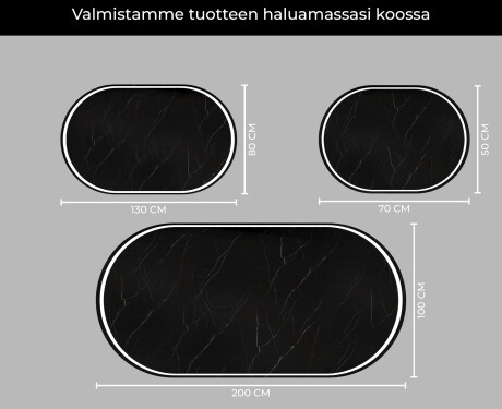 LED-valaistus Custom Mirror Kylpyhuoneen valaistus L231 #5