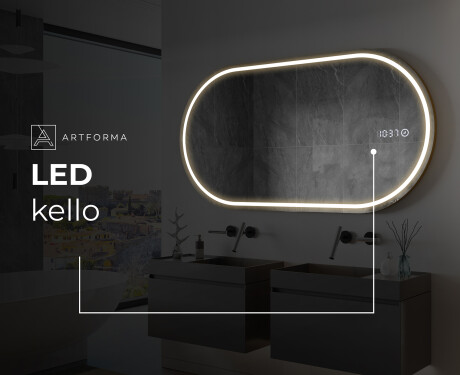 LED-valaistus Custom Mirror Kylpyhuoneen valaistus L231 #9