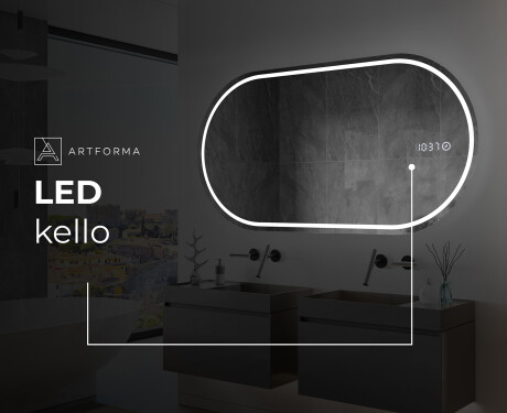 LED-valaistus Custom Mirror Kylpyhuoneen valaistus L231 #8