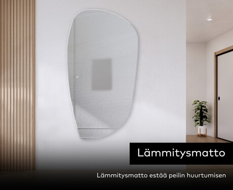 Epäsäännöllisen muotoinen LED-kylpyhuonepeili I221 #8