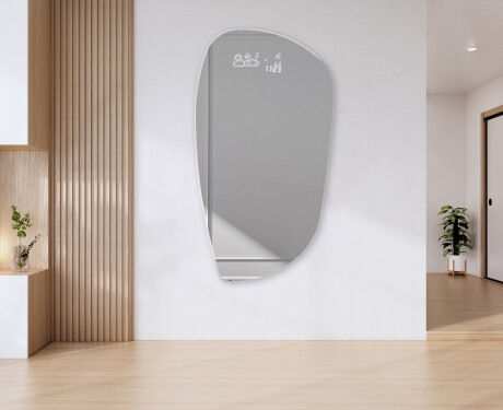 Epäsäännöllisen muotoinen LED-kylpyhuonepeili I221 #9