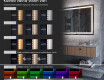 Pystysuora LED-valaistus Custom Mirror Kylpyhuoneen valaistus L229 #9
