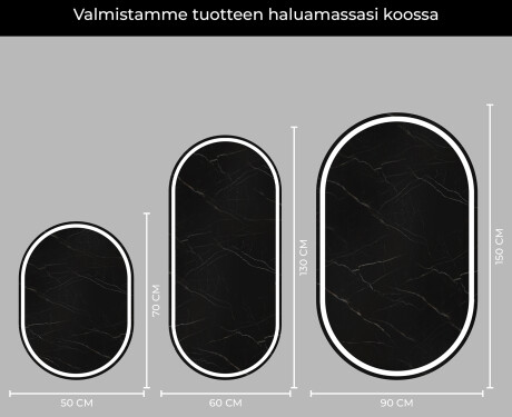 Pystysuora LED-valaistus Custom Mirror Kylpyhuoneen valaistus L231 #4