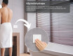 LED-valaistus Custom Mirror Kylpyhuoneen valaistus 50x80cm kylmän sävyinen LED-valo 7000K, lämmin valo 3000K tai neutraali valo 4500K #4