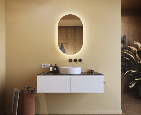 LED-valaistus Custom Mirror Kylpyhuoneen valaistus 50x80cm kylmän sävyinen LED-valo 7000K, lämmin valo 3000K tai neutraali valo 4500K #8