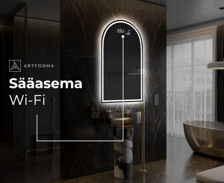 Epäsäännöllisen muotoinen LED-kylpyhuonepeili Y223 #6